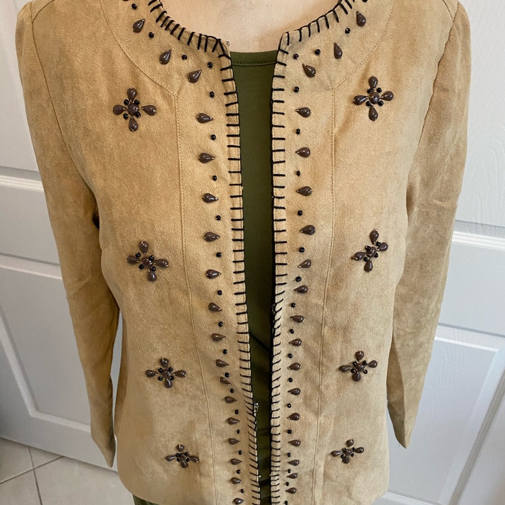 Suede Blazer Jacket - Picture 10 of 14